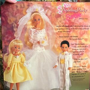 Barbie Wedding Party Deluxe Set with Pink and White Attire